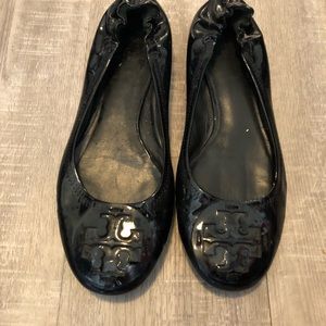 Original Tory Burch Patent Leather Noir Flats